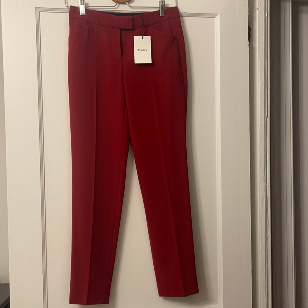 Theory Ibbey 2 Admiral Crepe Straight Pants, 00